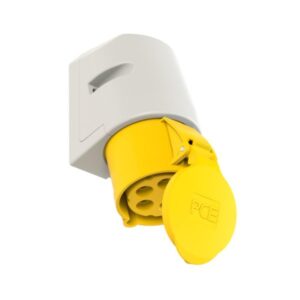 PCE 125-4 Wall-Mounted CEE Socket Outlet