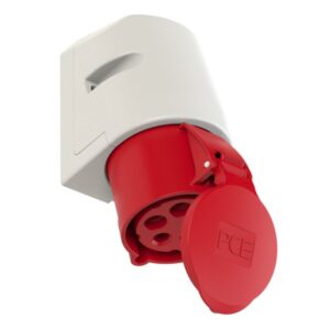 PCE 125-6 Wall-Mounted CEE Socket Outlet