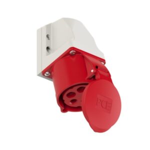 PCE 125-6k Wall-Mounted CEE Socket Outlet COMPACT