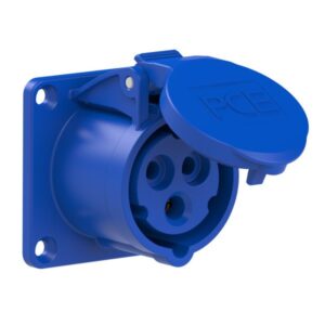 PCE 313-6f0 Panel-Mounted CEE Socket Outlet Straight