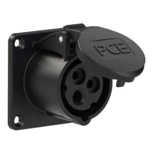 PCE 313-7 Panel-Mounted CEE Socket Outlet Straight