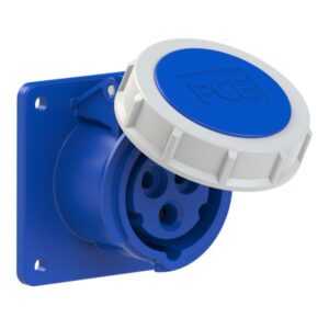 PCE 3132-6 Panel-Mounted CEE Socket Outlet Straight