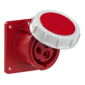 PCE 3132-9 Panel-Mounted CEE Socket Outlet Straight