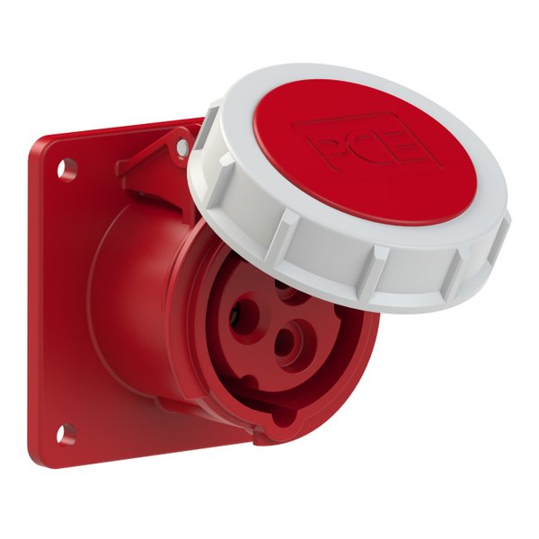 PCE 3132-9 Panel-Mounted CEE Socket Outlet Straight