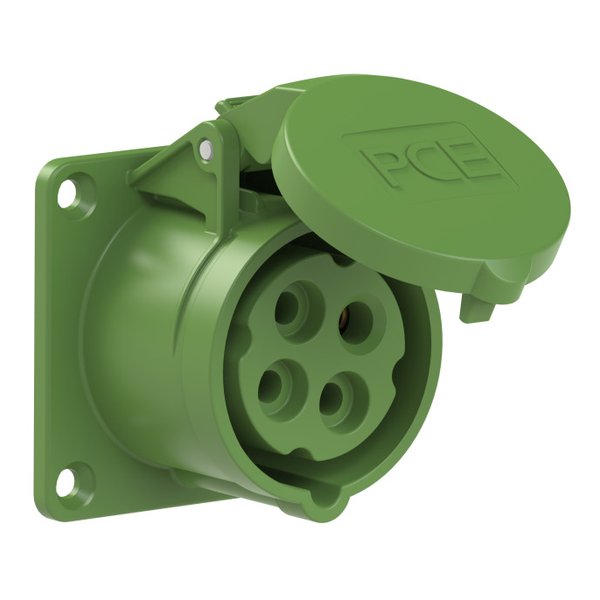PCE 314-2 Panel-Mounted CEE Socket Outlet Straight