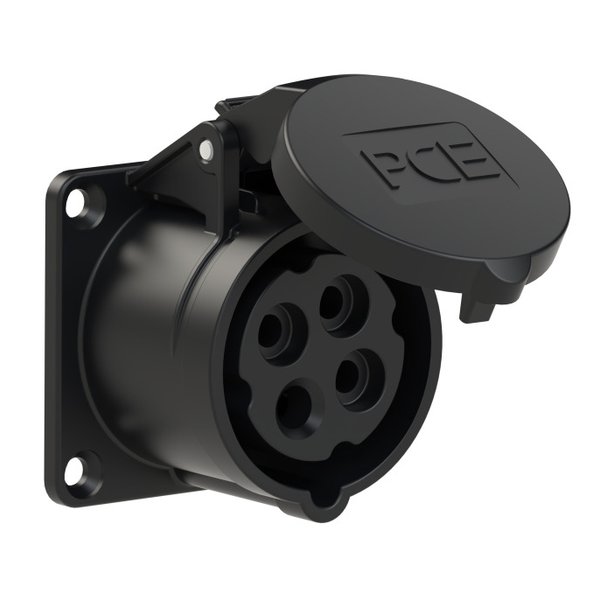 PCE 314-7f0 CEE-flanged Socket Straight