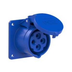 PCE 314-9ttf7 Panel-Mounted CEE Socket Outlet Straight