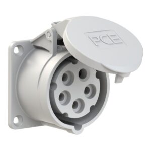 PCE 315-1 CEE-flanged Socket Straight