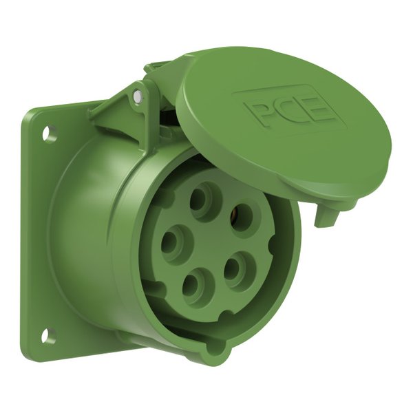 PCE 315-2f7 Panel-Mounted CEE Socket Outlet Straight