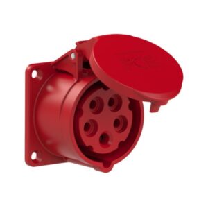 PCE 315-6tt Panel-Mounted CEE Socket Outlet Straight