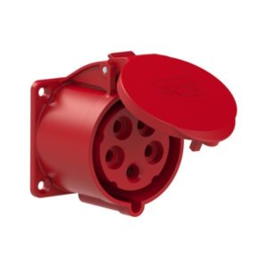 PCE 325-6tt Panel-Mounted CEE Socket Outlet Straight