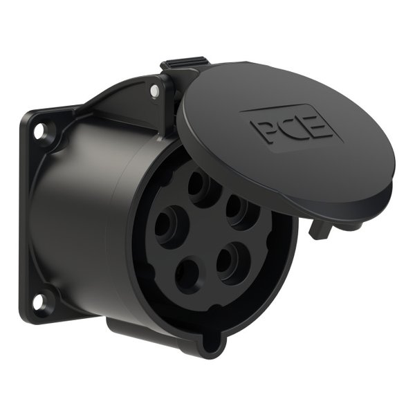 PCE 325-7 Panel-Mounted CEE Socket Outlet Straight