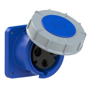 PCE 333-6 Flanged Panel Mounting Socket Straight TWIST