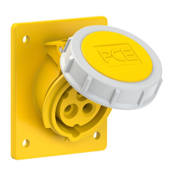 PCE 4132-4f8 CEE-flanged Socket Sloping