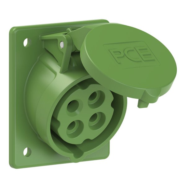 PCE 414-10 CEE-flanged Socket Sloping