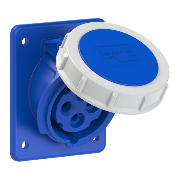 PCE 4142-9f8 CEE-flanged Socket Sloping