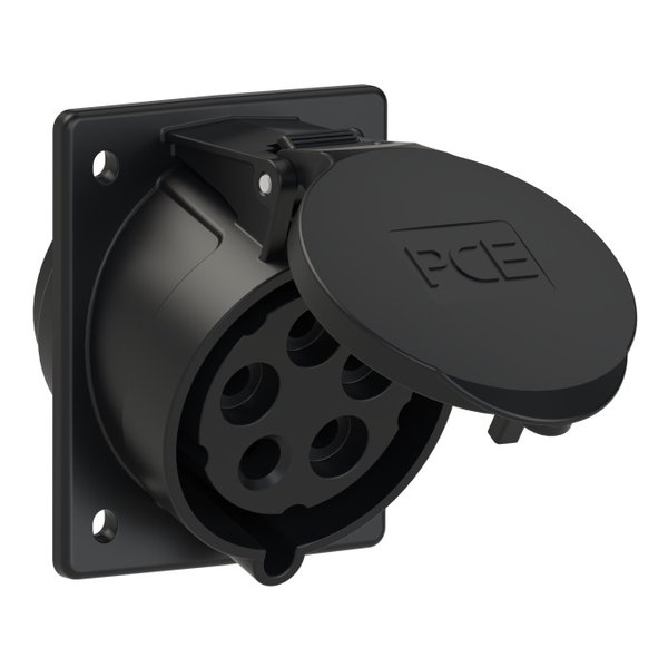 PCE 425-7 CEE-flanged Socket Sloping
