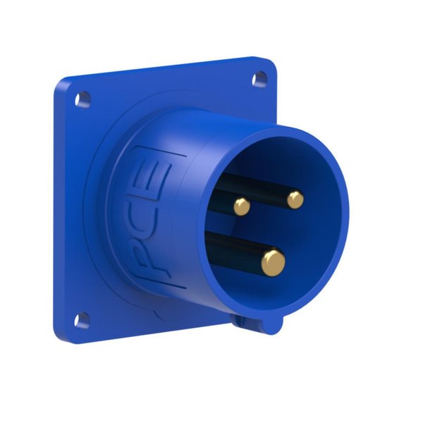 PCE 613-6f6 Panel-Mounted CEE Appliance Inlet