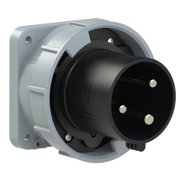 PCE 633-7 Panel-Mounted CEE Appliance Inlet Straight