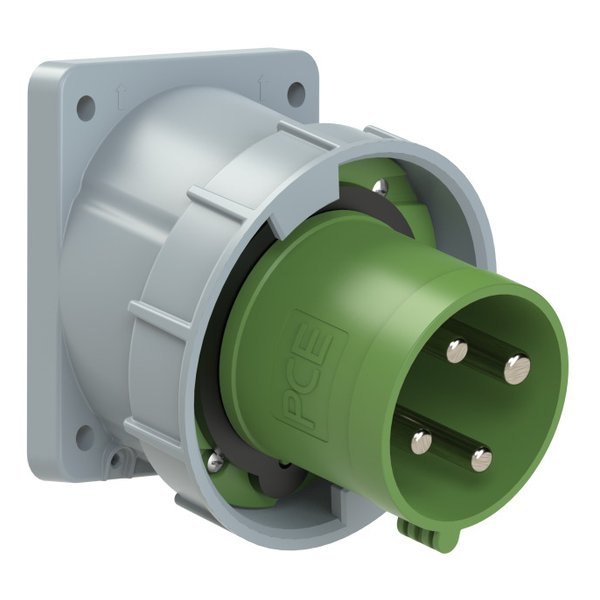 PCE 734-10 Panel-Mounted CEE Appliance Inlet Sloping