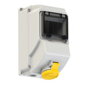 PCE 75133-4 Wall-Mounted CEE Socket Outlet Mit Fenster
