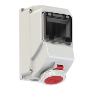 PCE 751423-6 Wall-Mounted CEE Socket Outlet Mit Fenster