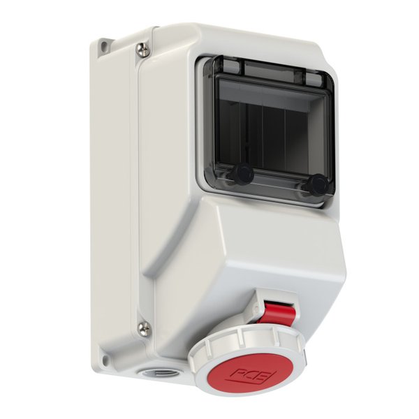 PCE 751423-6 Wall-Mounted CEE Socket Outlet Mit Fenster