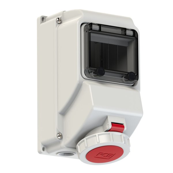 PCE 751523-6 Wall-Mounted CEE Socket Outlet Mit Fenster