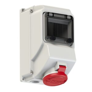 PCE 75153-6 Wall-Mounted CEE Socket Outlet Mit Fenster