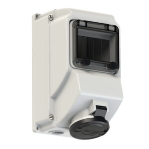 PCE 75153-7 Wall-Mounted CEE Socket Outlet Mit Fenster