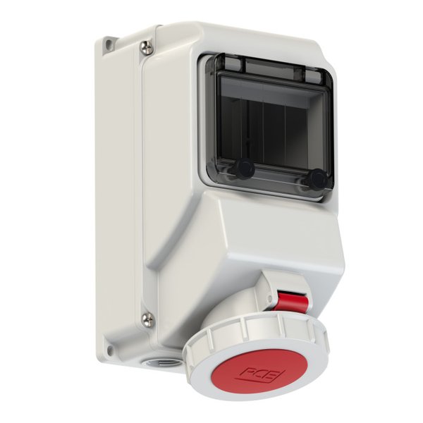 PCE 752523-6 Wall-Mounted CEE Socket Outlet Mit Fenster