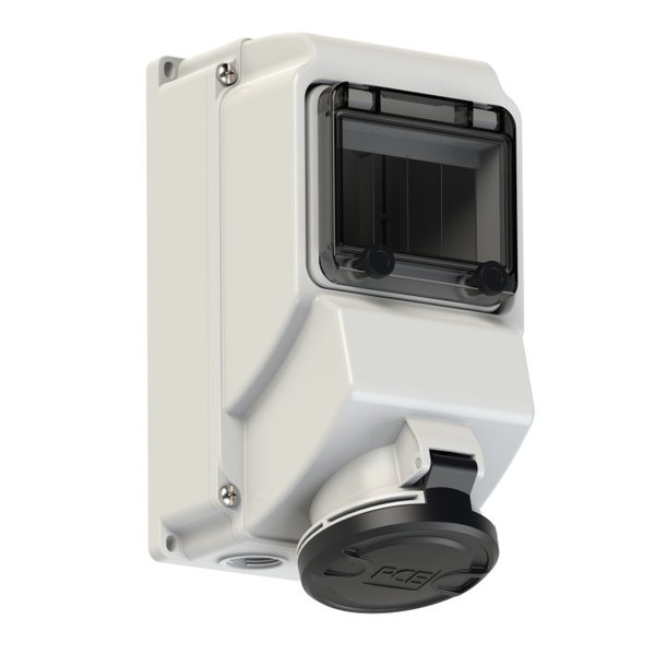 PCE 75253-7 Wall-Mounted CEE Socket Outlet Mit Fenster