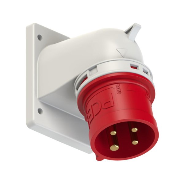 PCE 77724-6 Panel-Mounted CEE Appliance Inlet Angled