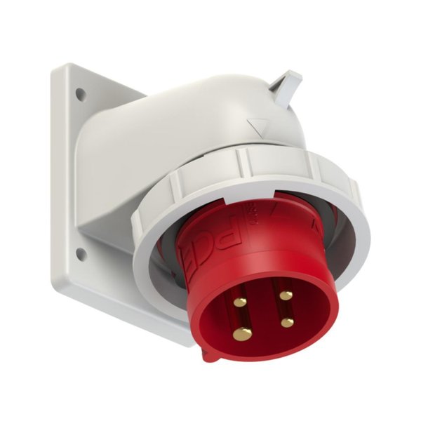 PCE 777242-6 Panel-Mounted CEE Appliance Inlet Angled