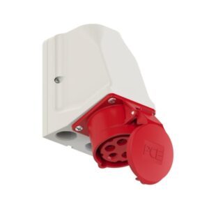 PCE 915-6 Wall-Mounted CEE Socket Outlet Wiring Through