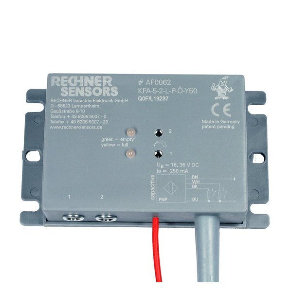 Rechner KFA-5-2-L-P-S-Z02-Y50 Capacitive filling level evaluation unit