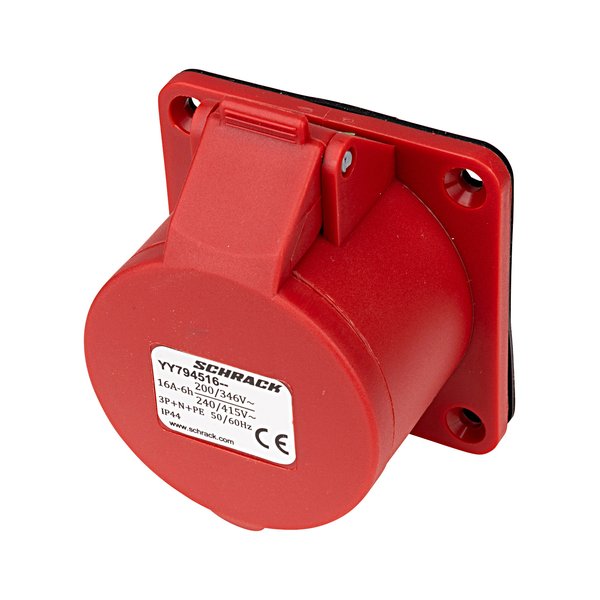 Schrack Technik YY794516-- CEE-Panel Mounting Socket