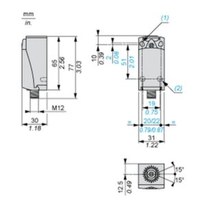 Telemecanique Sensors XCKD2106M12 Limit switch
