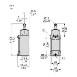 Telemecanique Sensors XCKJ162 Limit switch