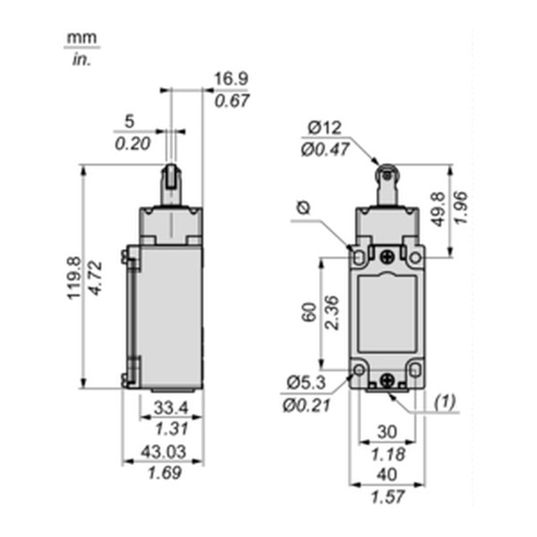 Telemecanique Sensors XCKJ162 Limit switch