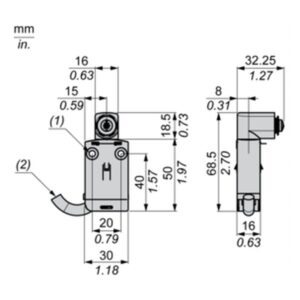 Telemecanique Sensors XCMD2101L1 Limit switch