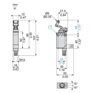 Telemecanique Sensors XCMD2124M12 Limit switch