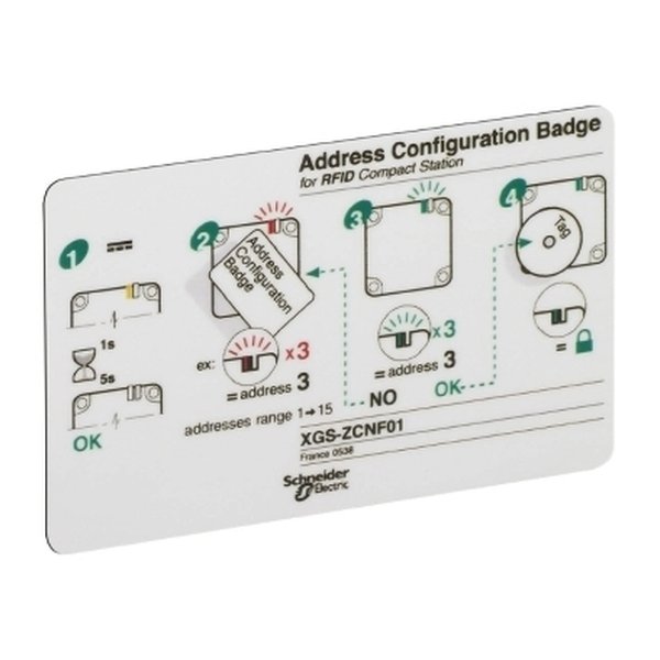 Telemecanique Sensors XGSZCNF01 Configuration badge