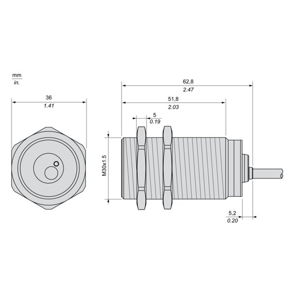 Telemecanique Sensors XS230AAMAL10 Inductive proximity sensors XS