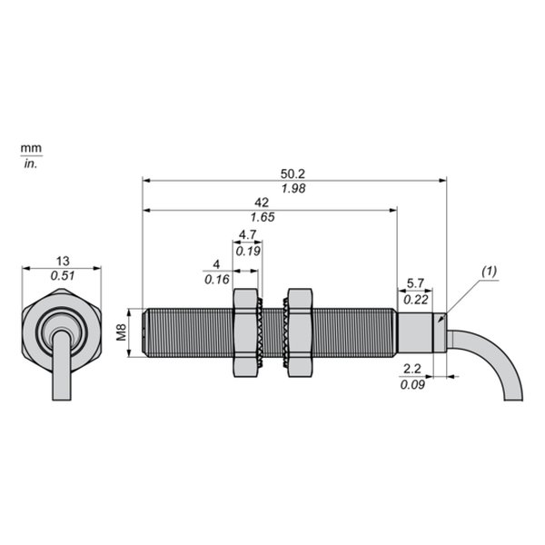 Telemecanique Sensors XS508B1DAL2 Inductive proximity sensors XS