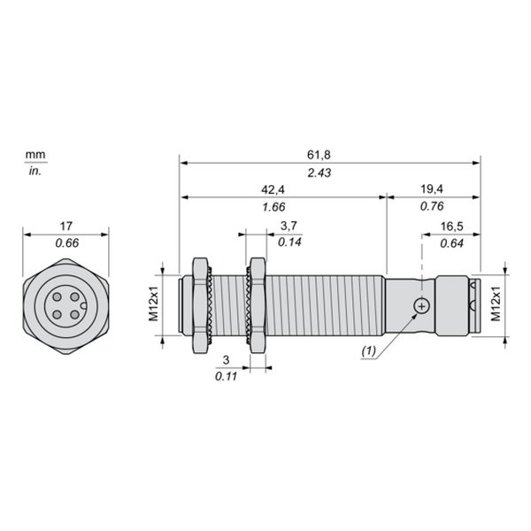 Telemecanique Sensors XS612B1PBM12 Inductive proximity sensors XS