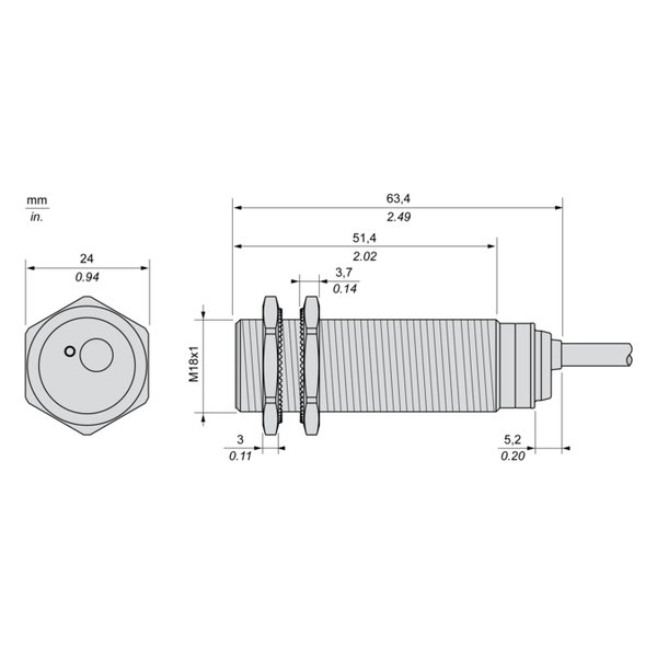 Telemecanique Sensors XS618B1DAL2 Inductive proximity sensors XS