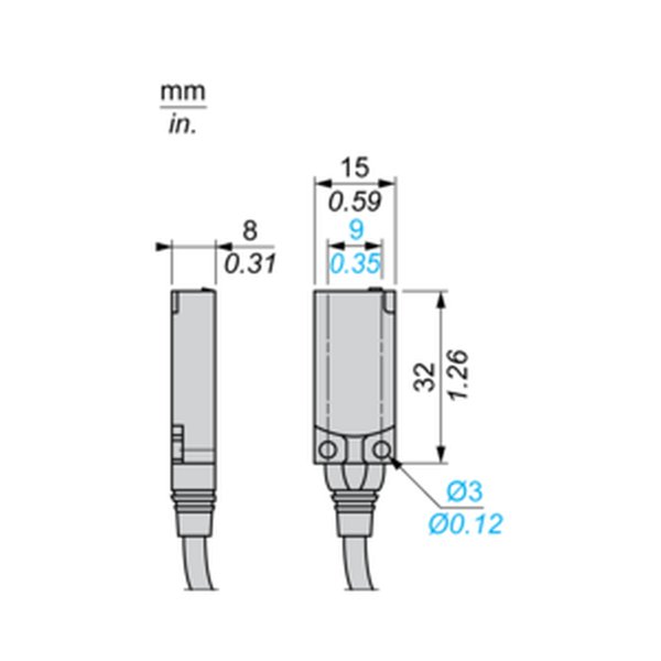 Telemecanique Sensors XS7F1A1DAL2 Inductive proximity sensors XS