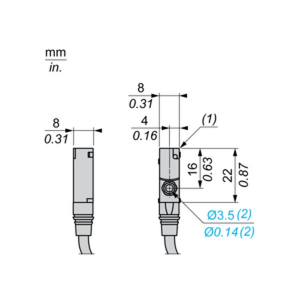 Telemecanique Sensors XS7J1A1NAL2 Inductive proximity sensors XS