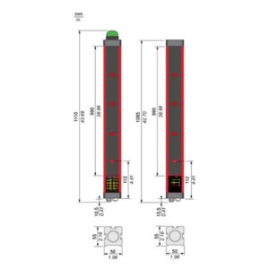 Telemecanique Sensors XUSL4MB4BB091N Safety light curtain type 4
